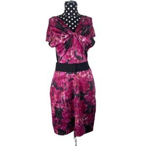 Kenneth Cole New York Magenta Floral Dress Size 6
